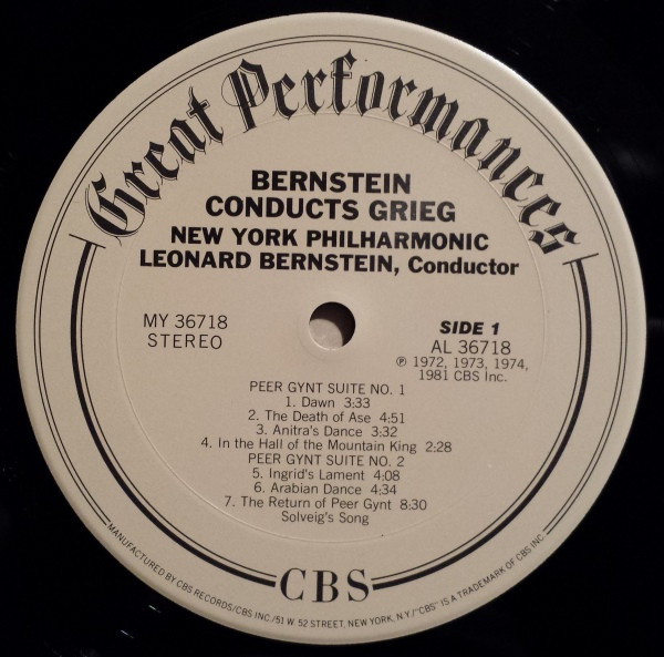 Edvard Grieg / Jean Sibelius - Leonard Bernstein, New York Philharmonic-2