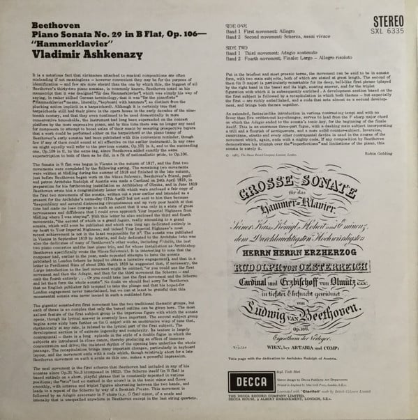 Ludwig Van Beethoven, Vladimir Ashkenazy-1