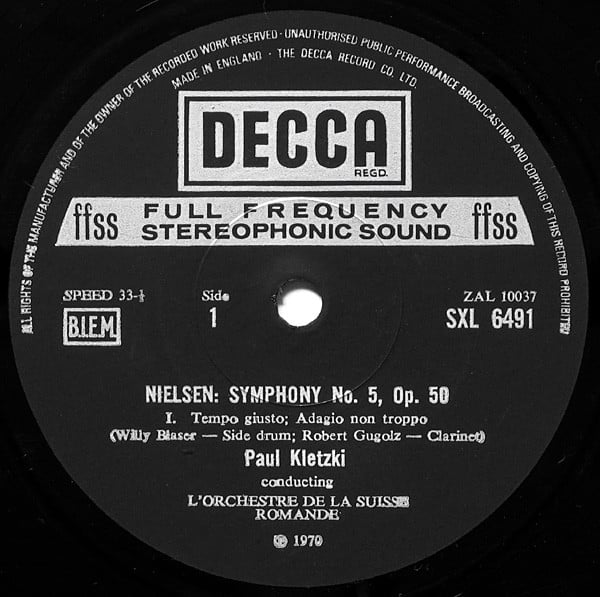 Carl Nielsen, L'Orchestre De La Suisse Romande, Paul Kletzki-1