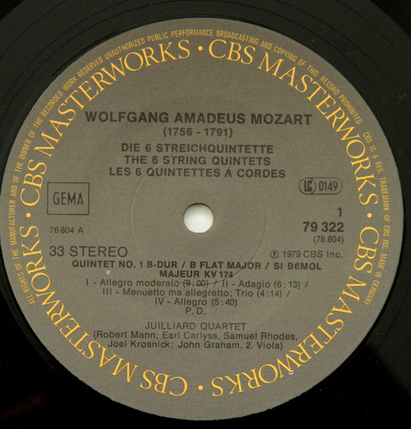 Wolfgang Amadeus Mozart - Juilliard String Quartet, John Graham (2)-4