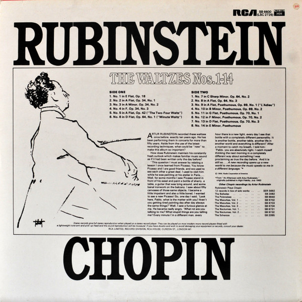Arthur Rubinstein, Frédéric Chopin-1