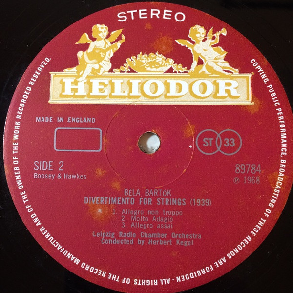 Paul Hindemith, Béla Bartók - Dresdner Philharmonie, Heinz Bongartz, Rundfunk-Sinfonie-Orchester Leipzig, Herbert Kegel-3