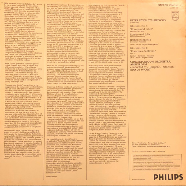 Pyotr Ilyich Tchaikovsky, Concertgebouworkest-1