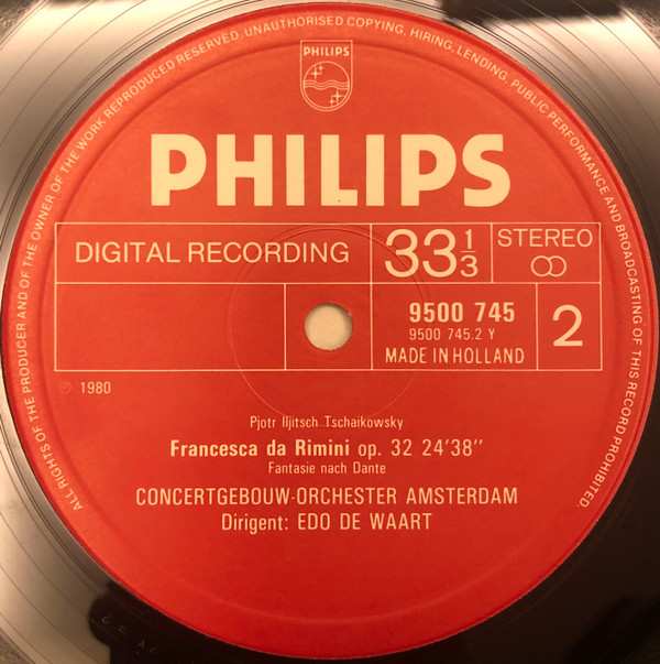 Pyotr Ilyich Tchaikovsky, Concertgebouworkest-3