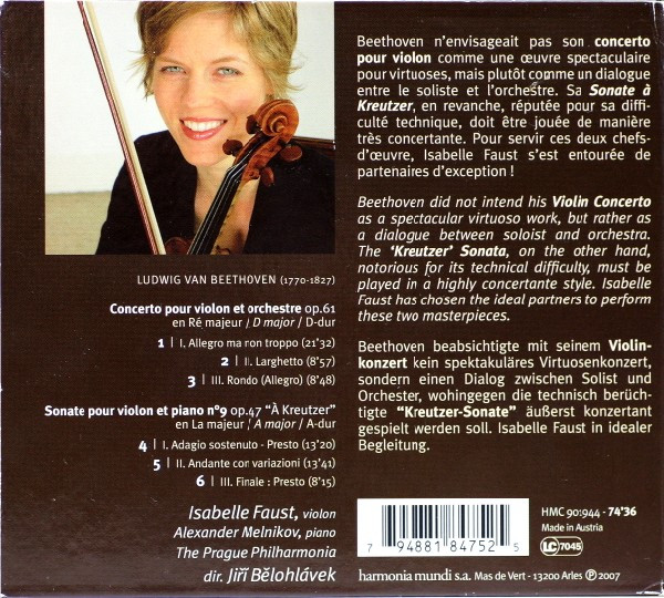 Ludwig van Beethoven - Isabelle Faust, Alexander Melnikov, Jiří Bělohlávek, Prague Philharmonia-1