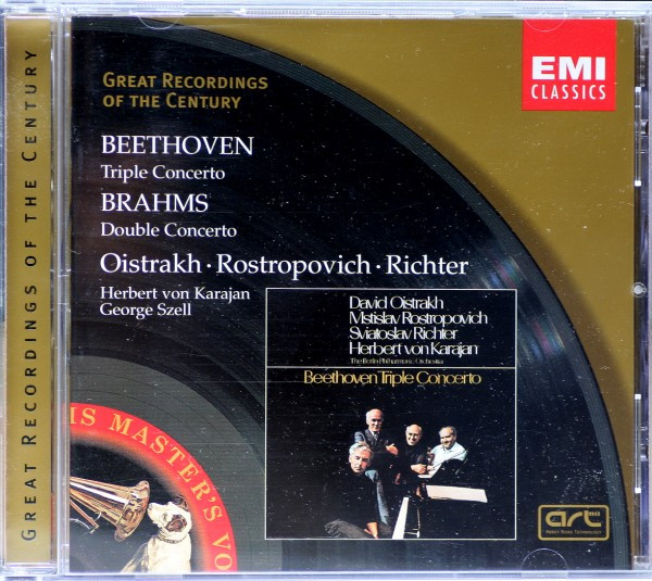 Ludwig van Beethoven / Johannes Brahms – David Oistrach · Mstislav Rostropovich · Sviatoslav Richter, Herbert von Karajan / George Szell-0