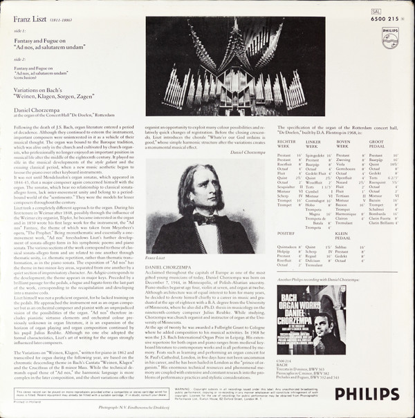 Franz Liszt, Daniel Chorzempa-1