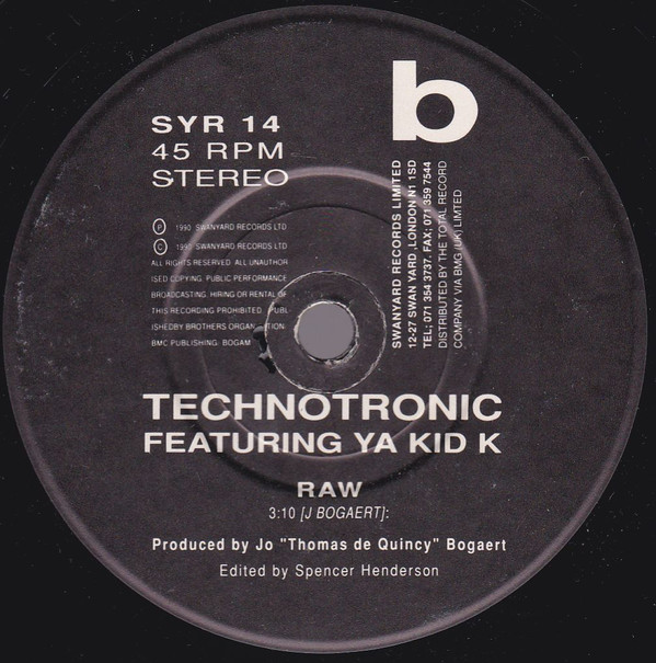 Technotronic Featuring Ya Kid K-3