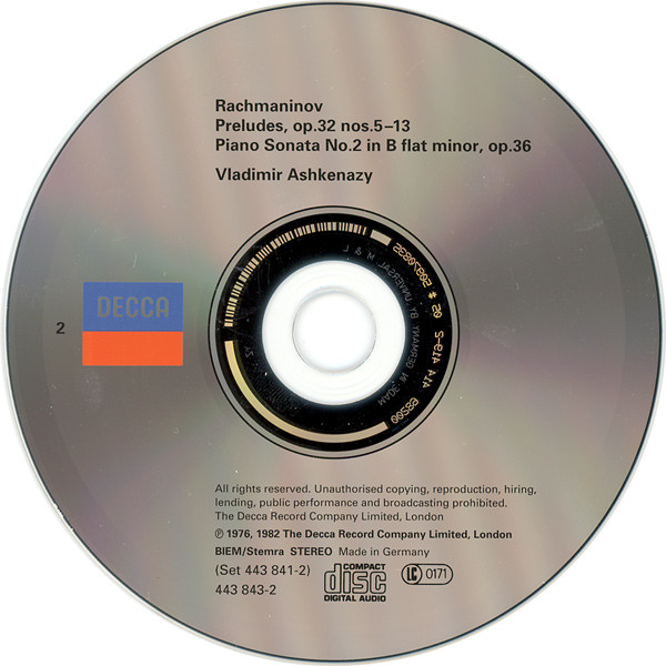 Sergei Rachmaninoff - Vladimir Ashkenazy-3