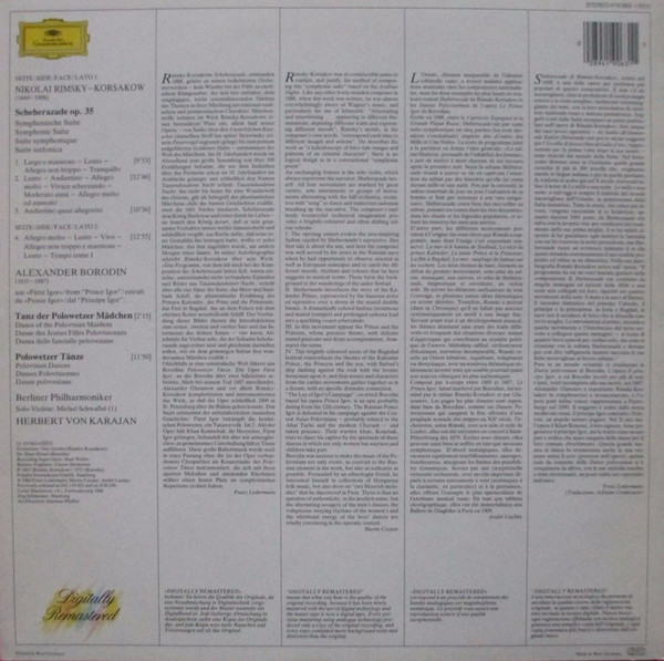 Nikolai Rimsky-Korsakov, Alexander Borodin, Berliner Philharmoniker, Herbert von Karajan-1