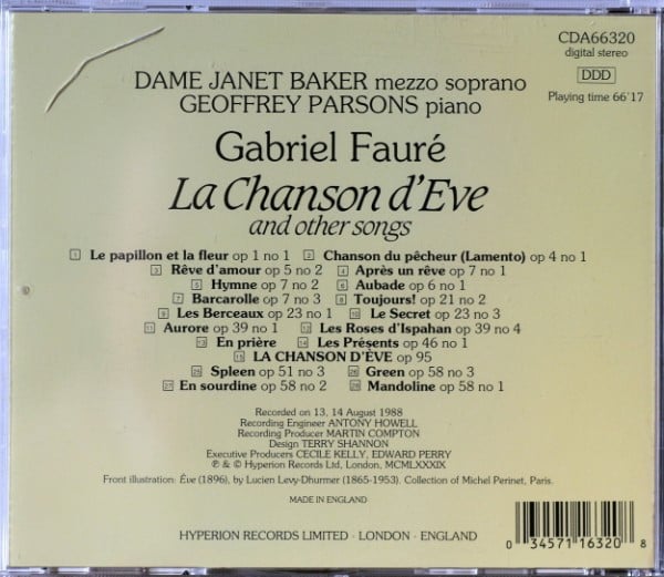 Gabriel Fauré - Janet Baker, Geoffrey Parsons (2)-1
