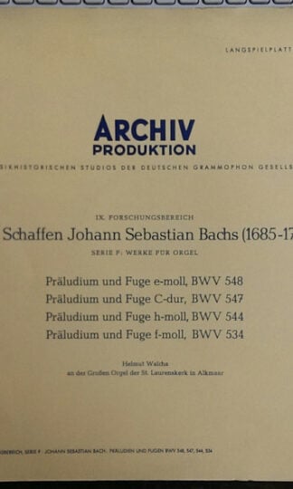 Johann Sebastian Bach / Helmut Walcha-0