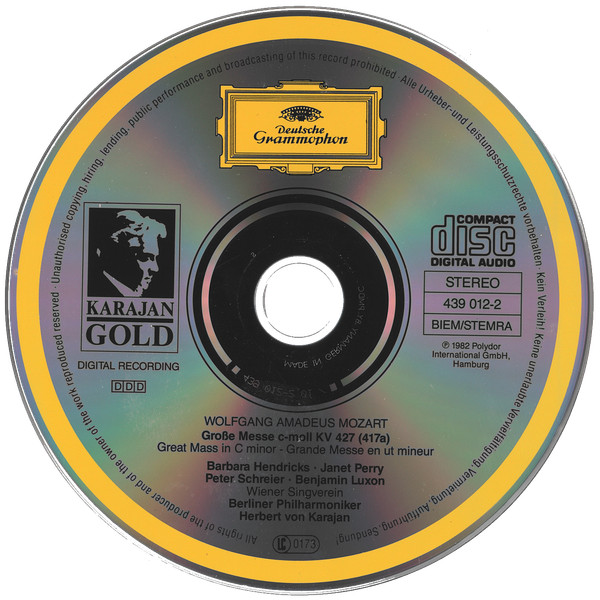 Wolfgang Amadeus Mozart - Barbara Hendricks ∙ Janet Perry ∙ Peter Schreier ∙ Benjamin Luxon ∙ Wiener Singverein ∙ Berliner Philharmoniker ∙ Herbert von Karajan-2
