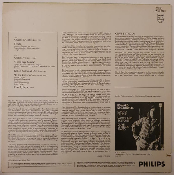 Charles Griffes, Charles Ives, Robert Nathaniel Dett / Clive Lythgoe-1