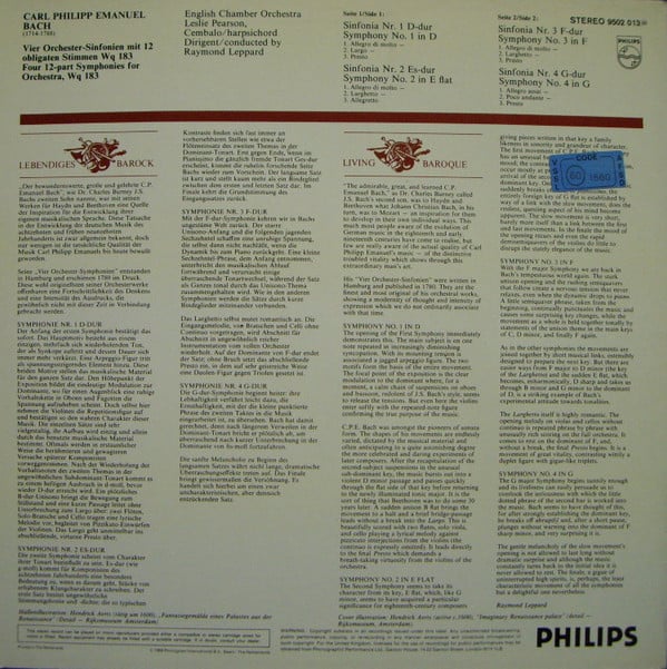 Carl Philipp Emanuel Bach, English Chamber Orchestra, Raymond Leppard-1