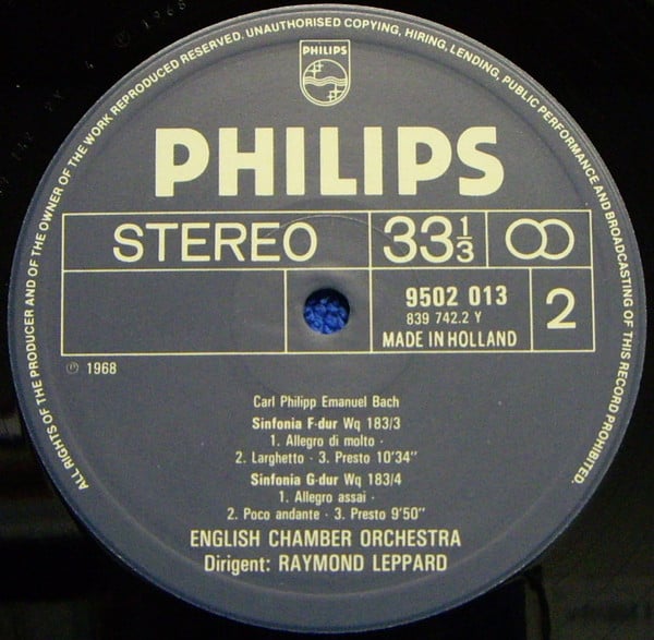 Carl Philipp Emanuel Bach, English Chamber Orchestra, Raymond Leppard-3