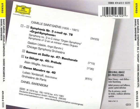 Camille Saint-Saëns, Daniel Barenboim-1