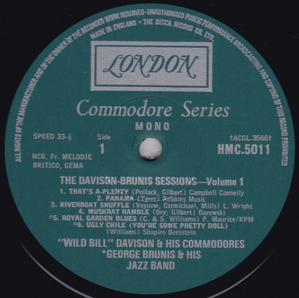 Wild Bill Davison And His Commodores, George Brunies And His Jazz Band-2
