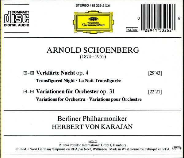 Arnold Schoenberg – Berliner Philharmoniker, Herbert von Karajan-3