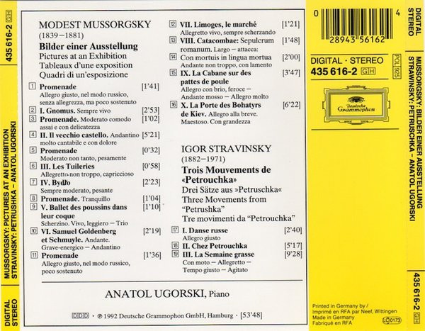 Modest Mussorgsky, Igor Stravinsky - Anatol Ugorski-2