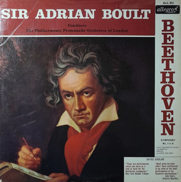 Ludwig van Beethoven, Sir Adrian Boult Conducts The Philharmonic Promenade Orchestra-0