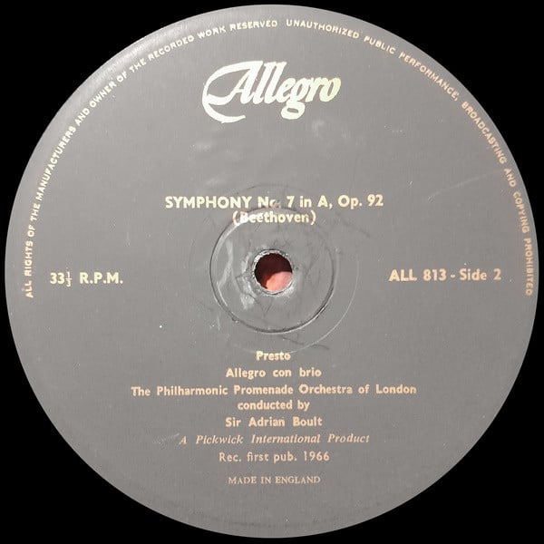 Ludwig van Beethoven, Sir Adrian Boult Conducts The Philharmonic Promenade Orchestra-3