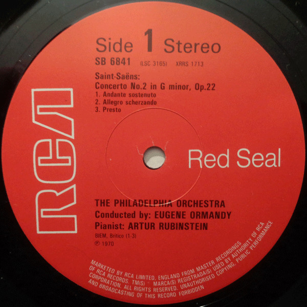 Manuel De Falla, Camille Saint-Saëns - Arthur Rubinstein, Eugene Ormandy, The Philadelphia Orchestra-2