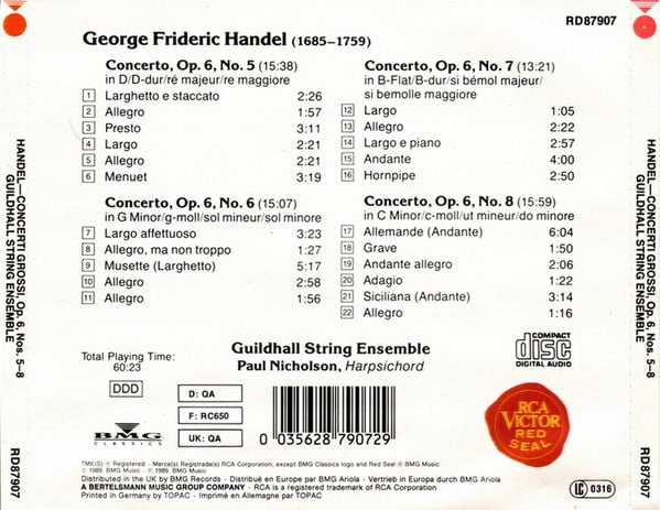 Georg Friedrich Händel, Guildhall String Ensemble-4