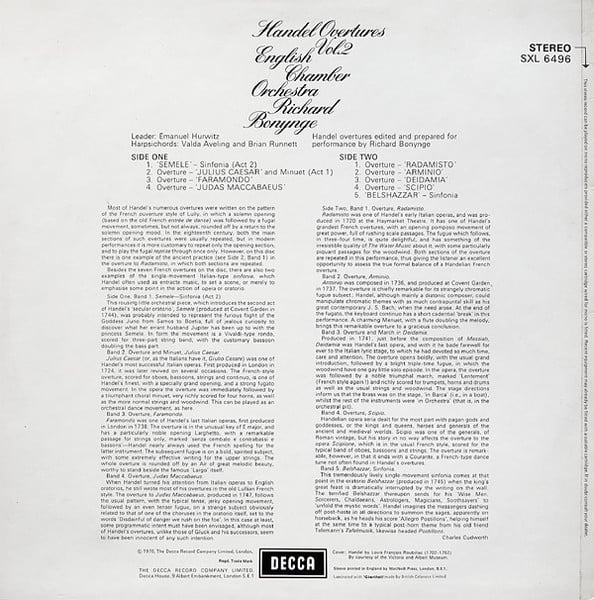 Georg Friedrich Händel, English Chamber Orchestra, Richard Bonynge-1