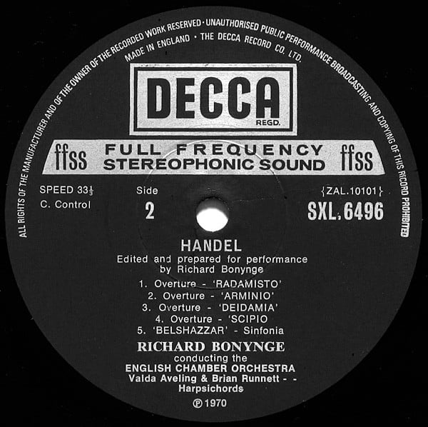 Georg Friedrich Händel, English Chamber Orchestra, Richard Bonynge-3