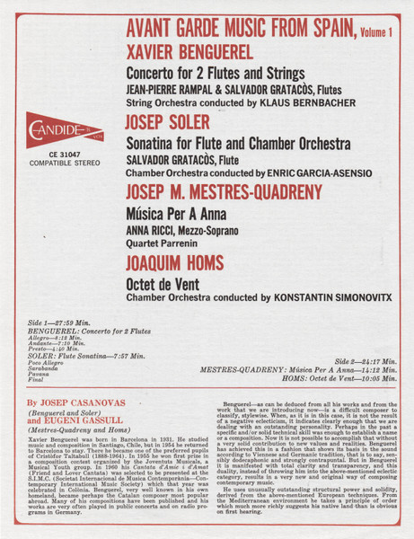 Xavier Benguerel, Josep Soler, Josep Maria Mestres Quadreny, Joaquim Homs-4