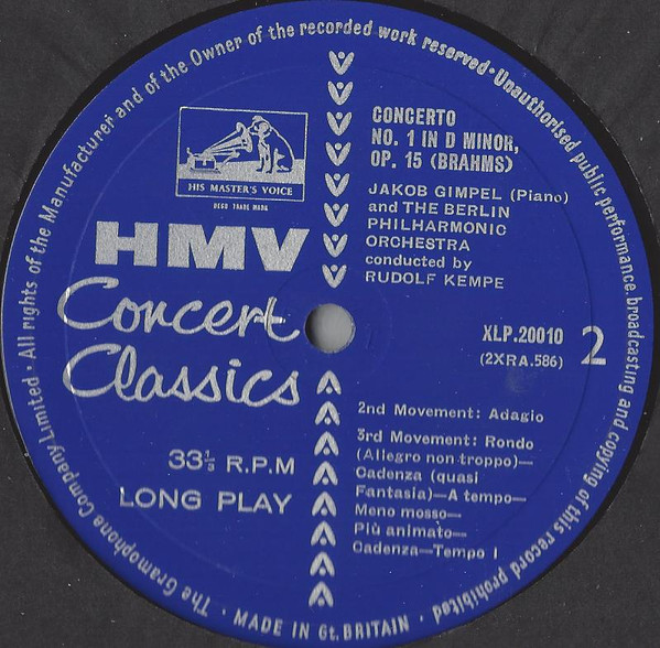 Johannes Brahms, Jakob Gimpel, Berliner Philharmoniker, Rudolf Kempe-3