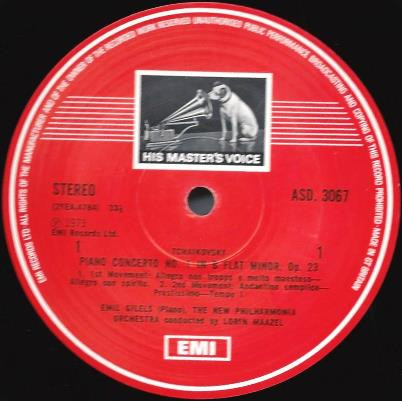 Pyotr Ilyich Tchaikovsky, Emil Gilels, New Philharmonia Orchestra, Lorin Maazel-1