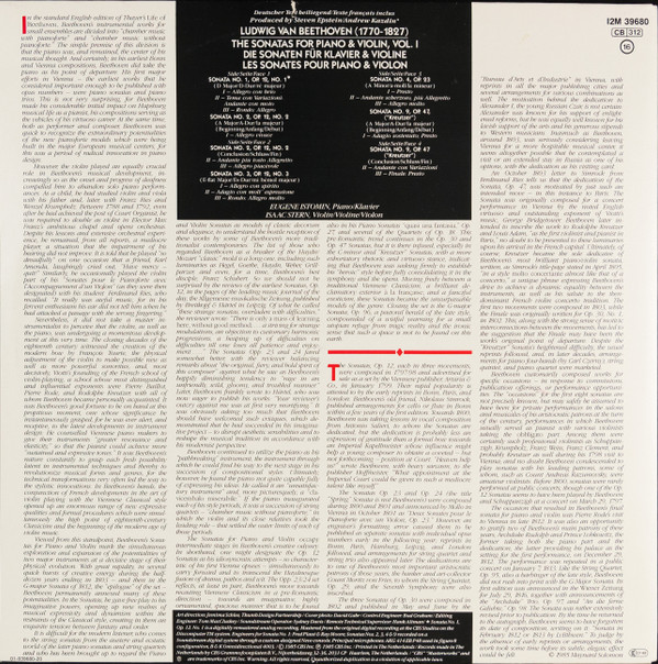 Ludwig van Beethoven, Eugene Istomin, Isaac Stern-3