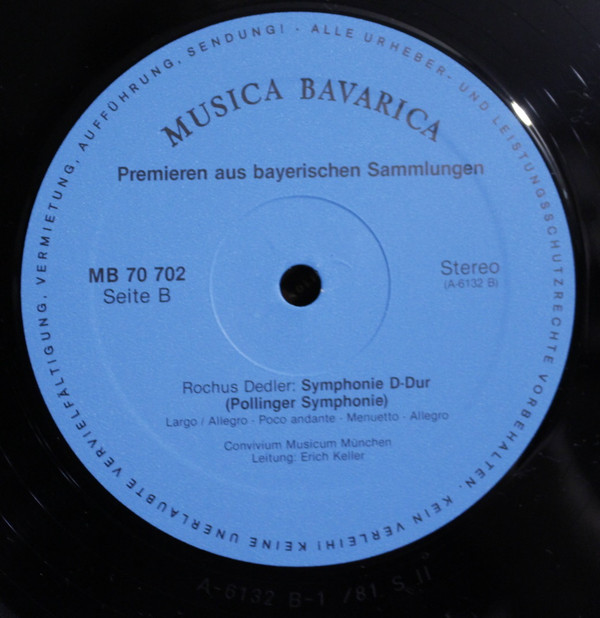 Wolfgang Amadeus Mozart, Carlo Giuseppe Toeschi, Rochus Dedler, Convivium Musicum Of Munich, Erich Keller (2)-3
