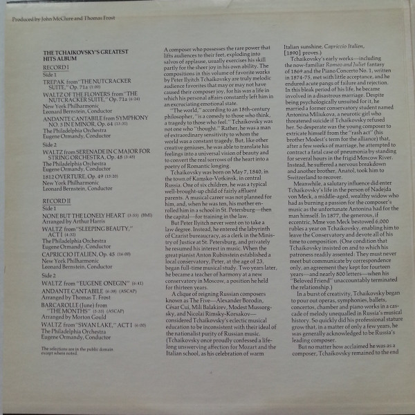 Pyotr Ilyich Tchaikovsky, Leonard Bernstein, New York Philharmonic, Eugene Ormandy, The Philadelphia Orchestra-2