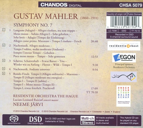 Gustav Mahler - Residentie Orkest, Neeme Järvi-1