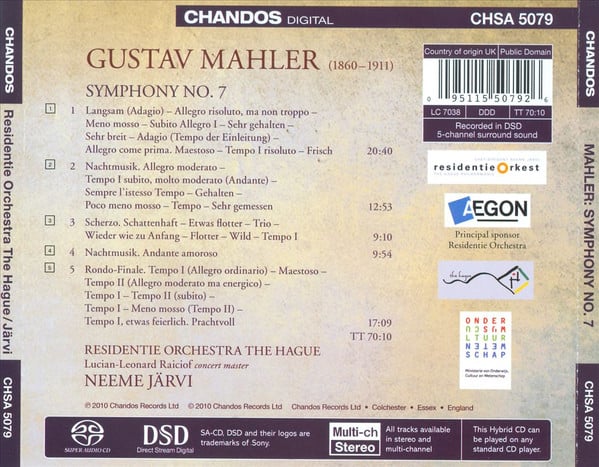 Gustav Mahler - Residentie Orkest, Neeme Järvi-2