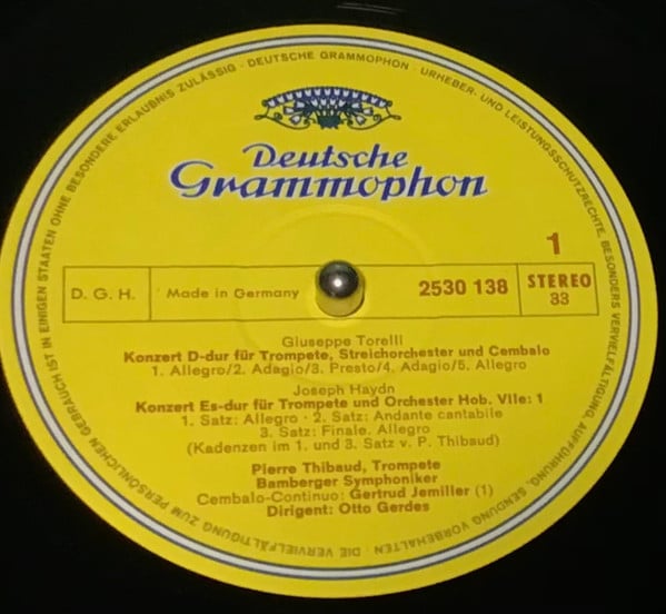 Georg Philipp Telemann / Giuseppe Torelli / Leopold Mozart / Joseph Haydn / Pierre Thibaud, Bamberger Symphoniker, Otto Gerdes-2