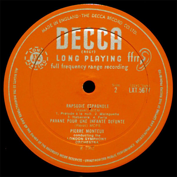 Pierre Monteux Conducts The London Symphony Orchestra, Claude Debussy, Maurice Ravel-1
