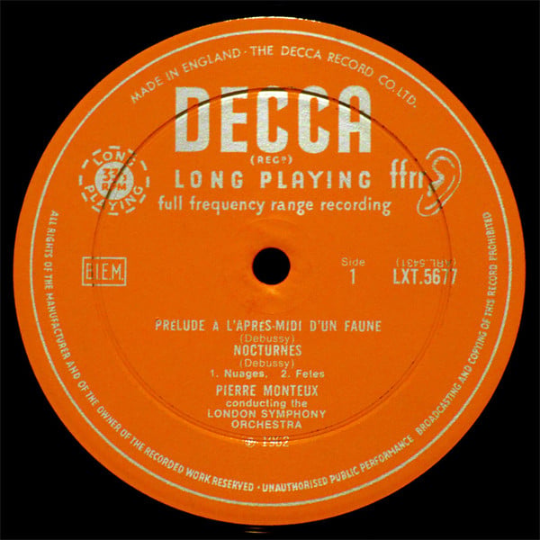 Pierre Monteux Conducts The London Symphony Orchestra, Claude Debussy, Maurice Ravel-2