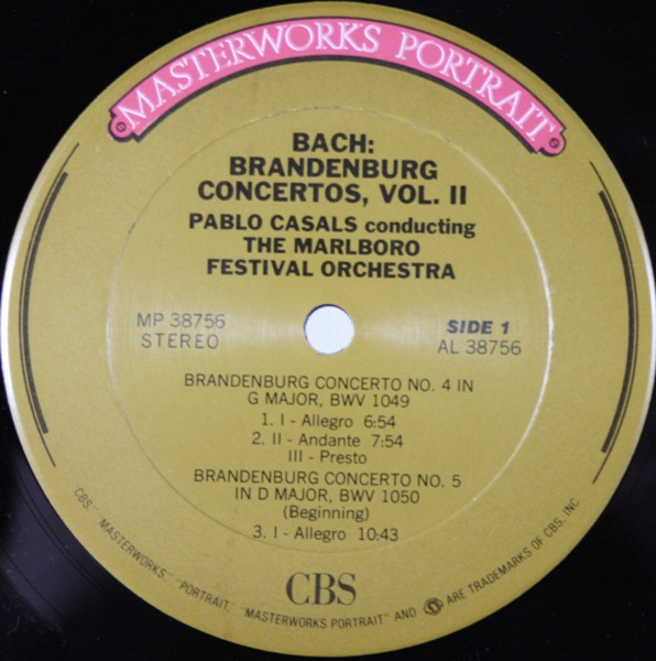 Johann Sebastian Bach, Marlboro Festival Orchestra, Pablo Casals-2