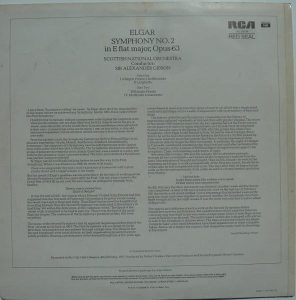 Sir Edward Elgar / Royal Scottish National Orchestra Conducted By Alexander Gibson-1