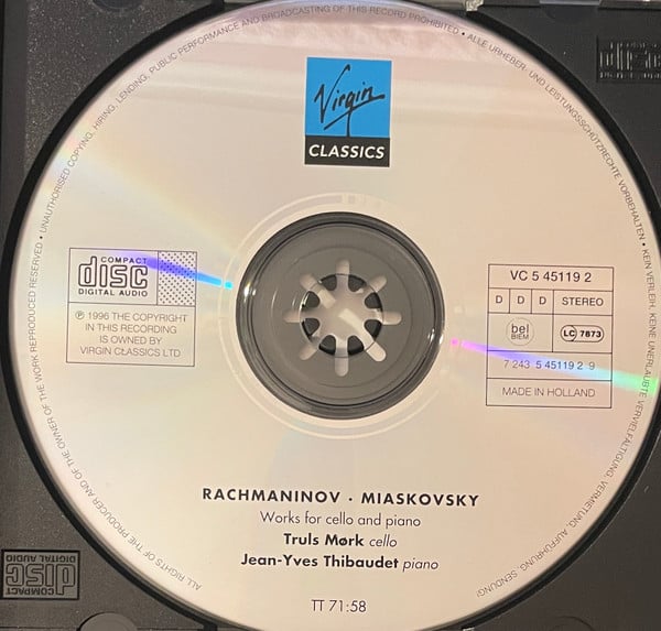 Sergei Rachmaninoff, Nikolai Myaskovsky - Truls Mørk, Jean-Yves Thibaudet-2