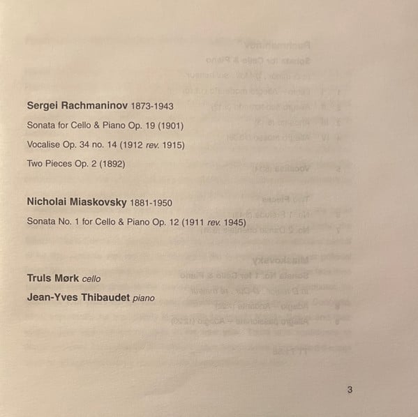 Sergei Rachmaninoff, Nikolai Myaskovsky - Truls Mørk, Jean-Yves Thibaudet-4