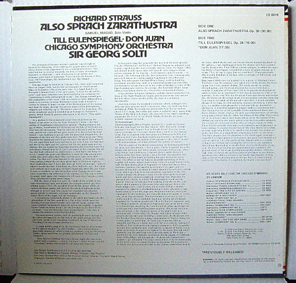 Richard Strauss, Chicago Symphony Orchestra, Georg Solti-1
