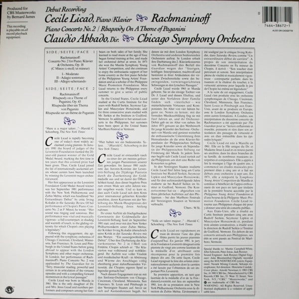 Cecile Licad, Sergei Rachmaninoff, Claudio Abbado, Chicago Symphony Orchestra-1