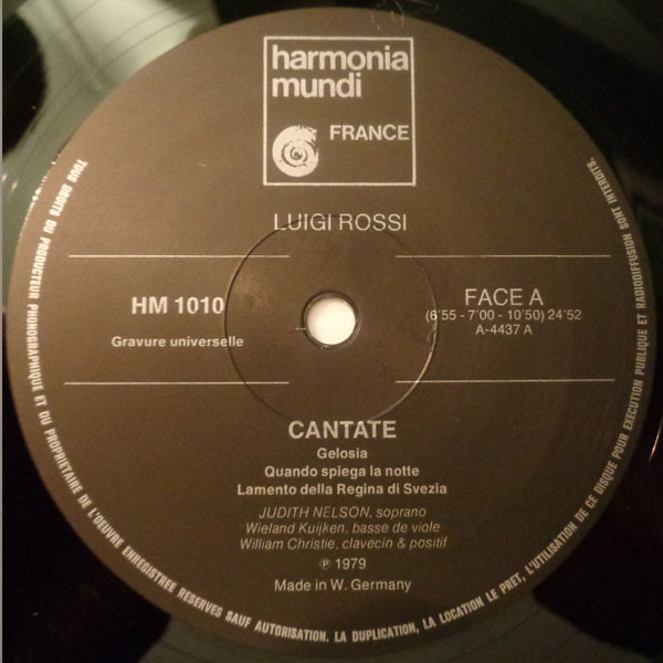 Luigi Rossi / Judith Nelson / Wieland Kuijken / William Christie-2