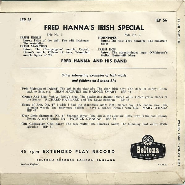Fred Hanna And His Irish Country Dance Band-1