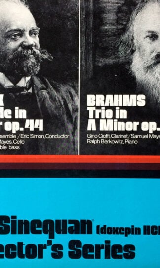 Antonín Dvořák, Johannes Brahms - Boston Woodwind Ensemble / Eric Simon, Samuel Mayes, Georges Moleux, Gino Cioffi, Ralph Berkowitz-0